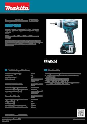 कॉर्डलेस इम्पैक्ट ड्राइवर और रिंच Makita DTP141