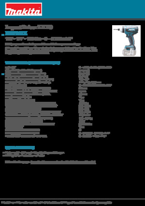 कॉर्डलेस इम्पैक्ट ड्राइवर और रिंच Makita DTP141Z