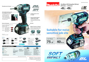 कॉर्डलेस इम्पैक्ट ड्राइवर और रिंच Makita DTS131 