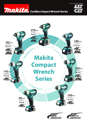 कॉर्डलेस इम्पैक्ट ड्राइवर और रिंच Makita TW141D