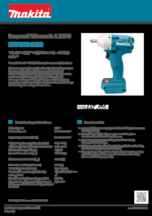कॉर्डलेस इम्पैक्ट ड्राइवर और रिंच Makita DTWA100