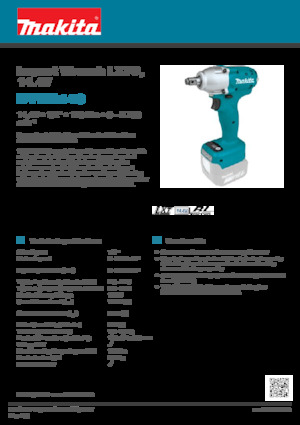 कॉर्डलेस इम्पैक्ट ड्राइवर और रिंच Makita DTWA140