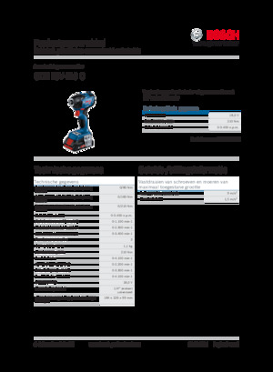 कॉर्डलेस इम्पैक्ट ड्राइवर और रिंच Bosch GDR 18V-210 C