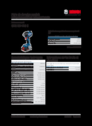 कॉर्डलेस इम्पैक्ट ड्राइवर और रिंच Bosch GDS 18V-210 C