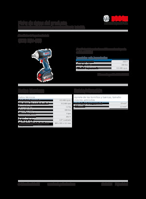 कॉर्डलेस इम्पैक्ट ड्राइवर और रिंच Bosch GDS 18V-300
