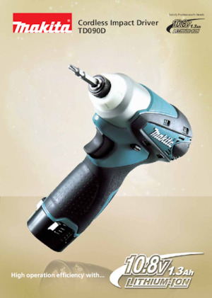 कॉर्डलेस इम्पैक्ट ड्राइवर और रिंच Makita TD090D