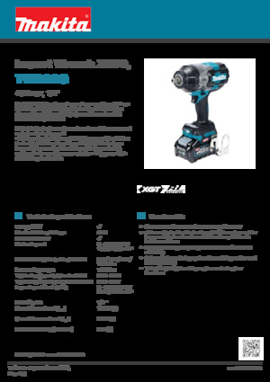 कॉर्डलेस इम्पैक्ट ड्राइवर और रिंच Makita TW003G
