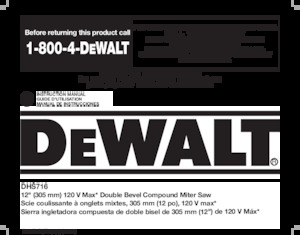 कॉर्डलेस माइटर सॉ DEWALT DHS716AB