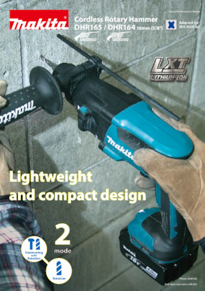 कॉर्डलेस रोटरी हैमर एसडीएस Makita DHR165