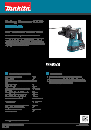 कॉर्डलेस रोटरी हैमर एसडीएस Makita DHR242