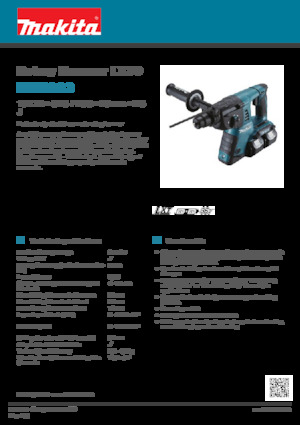 कॉर्डलेस रोटरी हैमर एसडीएस Makita DHR263
