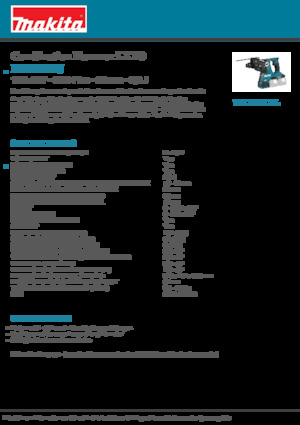 कॉर्डलेस रोटरी हैमर एसडीएस Makita DHR280ZJ