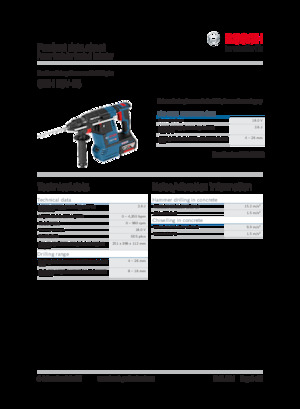 कॉर्डलेस रोटरी हैमर एसडीएस Bosch GBH 18V-26