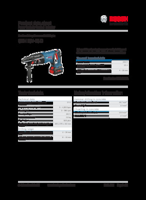 कॉर्डलेस रोटरी हैमर एसडीएस Bosch GBH 18V-26 D
