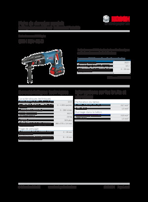 कॉर्डलेस रोटरी हैमर एसडीएस Bosch GBH 18V-26 D