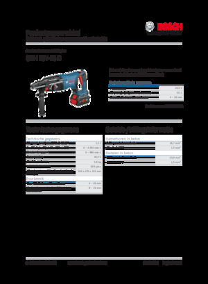 कॉर्डलेस रोटरी हैमर एसडीएस Bosch GBH 18V-26 D