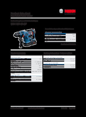 कॉर्डलेस रोटरी हैमर एसडीएस Bosch GBH 18V-34 CF