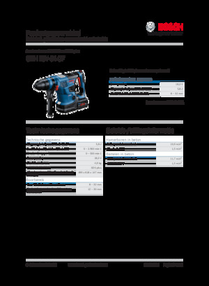 कॉर्डलेस रोटरी हैमर एसडीएस Bosch GBH 18V-34 CF