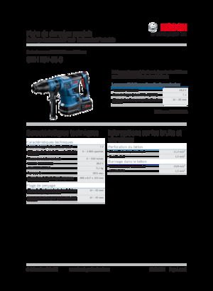 कॉर्डलेस रोटरी हैमर एसडीएस Bosch GBH 18V-36 C