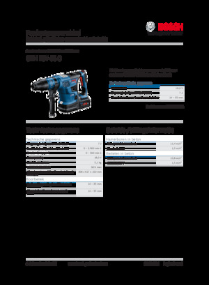 कॉर्डलेस रोटरी हैमर एसडीएस Bosch GBH 18V-36 C