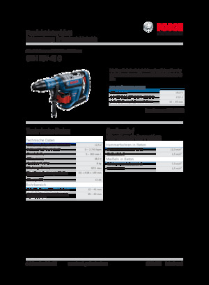 कॉर्डलेस रोटरी हैमर एसडीएस Bosch GBH 18V-45 C