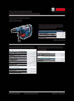 कॉर्डलेस रोटरी हैमर एसडीएस Bosch GBH 18V-45 C