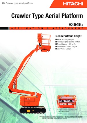 क्रॉलर आर्टिकुलेटिंग बूम लिफ्ट Hitachi HX 64 B 2