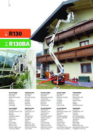 क्रॉलर आर्टिकुलेटिंग बूम लिफ्ट Easy Lift R130
