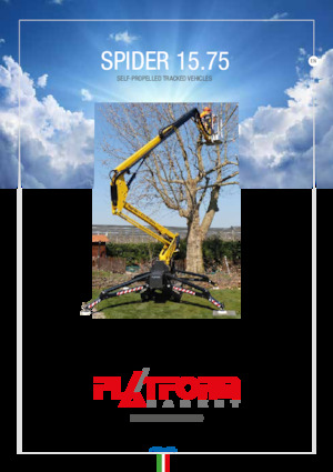 क्रॉलर आर्टिकुलेटिंग बूम लिफ्ट Platform Basket SPIDER 15.75 ED