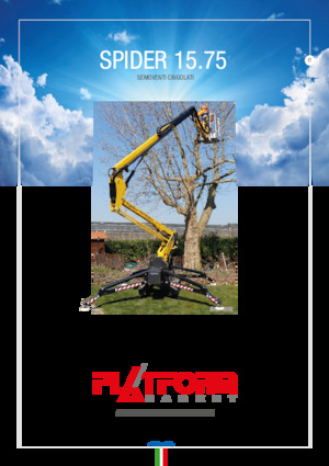 क्रॉलर आर्टिकुलेटिंग बूम लिफ्ट Platform Basket SPIDER 15.75
