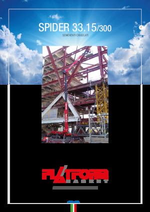 क्रॉलर आर्टिकुलेटिंग बूम लिफ्ट Platform Basket SPIRDER 33.15/300