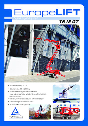क्रॉलर आर्टिकुलेटिंग बूम लिफ्ट EuropeLift TR 15 GT