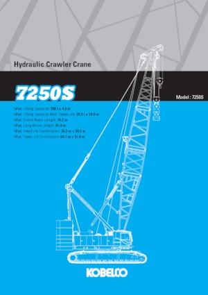 क्रॉलर क्रेन - लैटिस बूम Kobelco 7250S