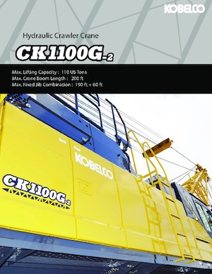 क्रॉलर क्रेन - लैटिस बूम Kobelco CK1100G-2