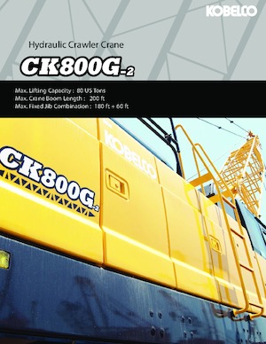 क्रॉलर क्रेन - लैटिस बूम Kobelco CK800G-2