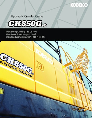 क्रॉलर क्रेन - लैटिस बूम Kobelco CK850G-2