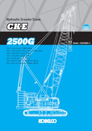 क्रॉलर क्रेन - लैटिस बूम Kobelco CKE2500G