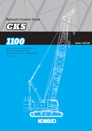 क्रॉलर क्रेन - लैटिस बूम Kobelco CKS1100