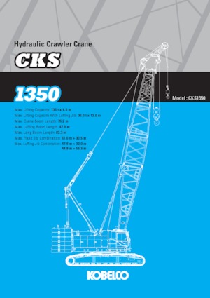क्रॉलर क्रेन - लैटिस बूम Kobelco CKS1350