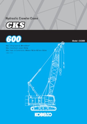क्रॉलर क्रेन - लैटिस बूम Kobelco CKS600