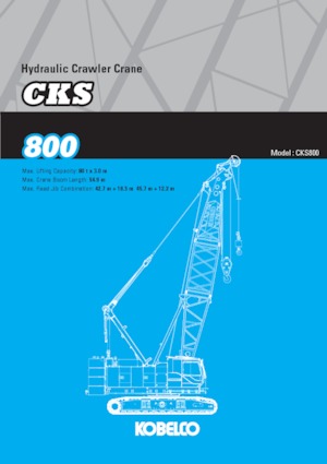 क्रॉलर क्रेन - लैटिस बूम Kobelco CKS800