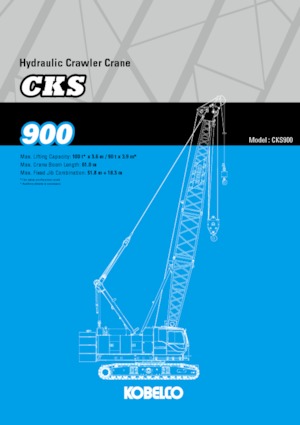 क्रॉलर क्रेन - लैटिस बूम Kobelco CKS900