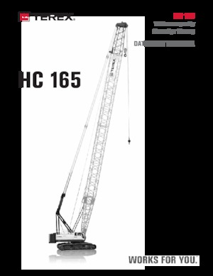 क्रॉलर क्रेन - लैटिस बूम TEREX CRANES HC 165
