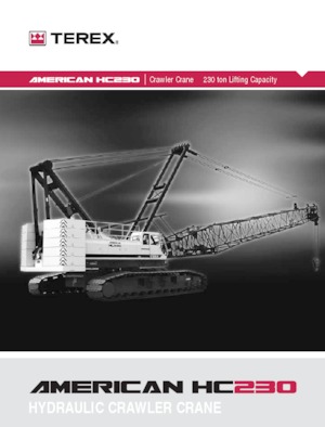 क्रॉलर क्रेन - लैटिस बूम TEREX CRANES HC 230