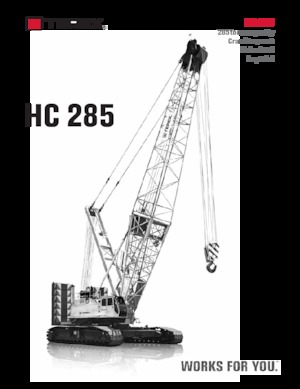 क्रॉलर क्रेन - लैटिस बूम TEREX CRANES HC 285