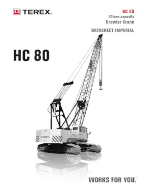 क्रॉलर क्रेन - लैटिस बूम TEREX CRANES HC 80