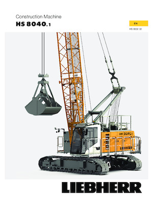 क्रॉलर क्रेन - लैटिस बूम Liebherr HS 8040.1