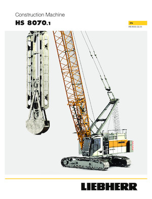 क्रॉलर क्रेन - लैटिस बूम Liebherr HS 8070.1