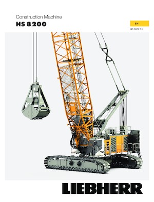 क्रॉलर क्रेन - लैटिस बूम Liebherr HS 8200