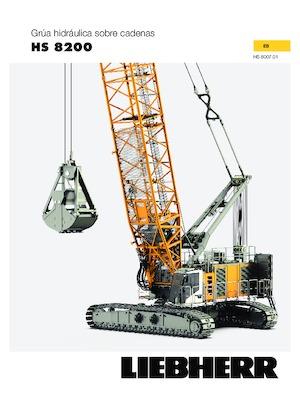क्रॉलर क्रेन - लैटिस बूम Liebherr HS 8200